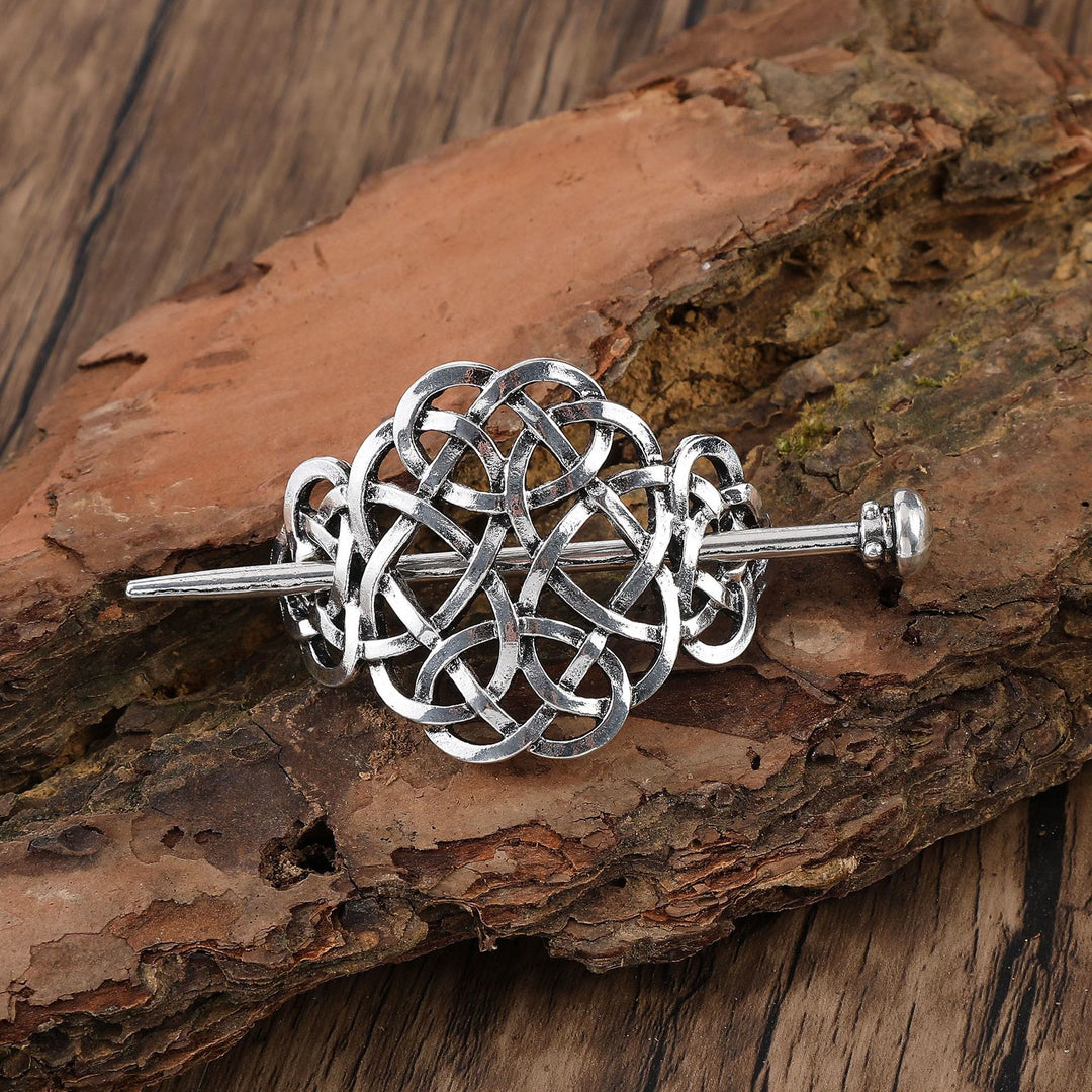 WorldNorse Eternal Bloom Keltischer Knoten Haarnadel - Runden - image 0