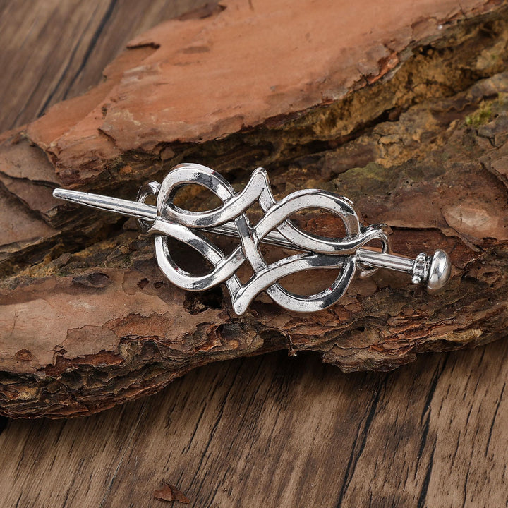 WorldNorse Infinity Interlace Knot Hairpin - Runden - image 1