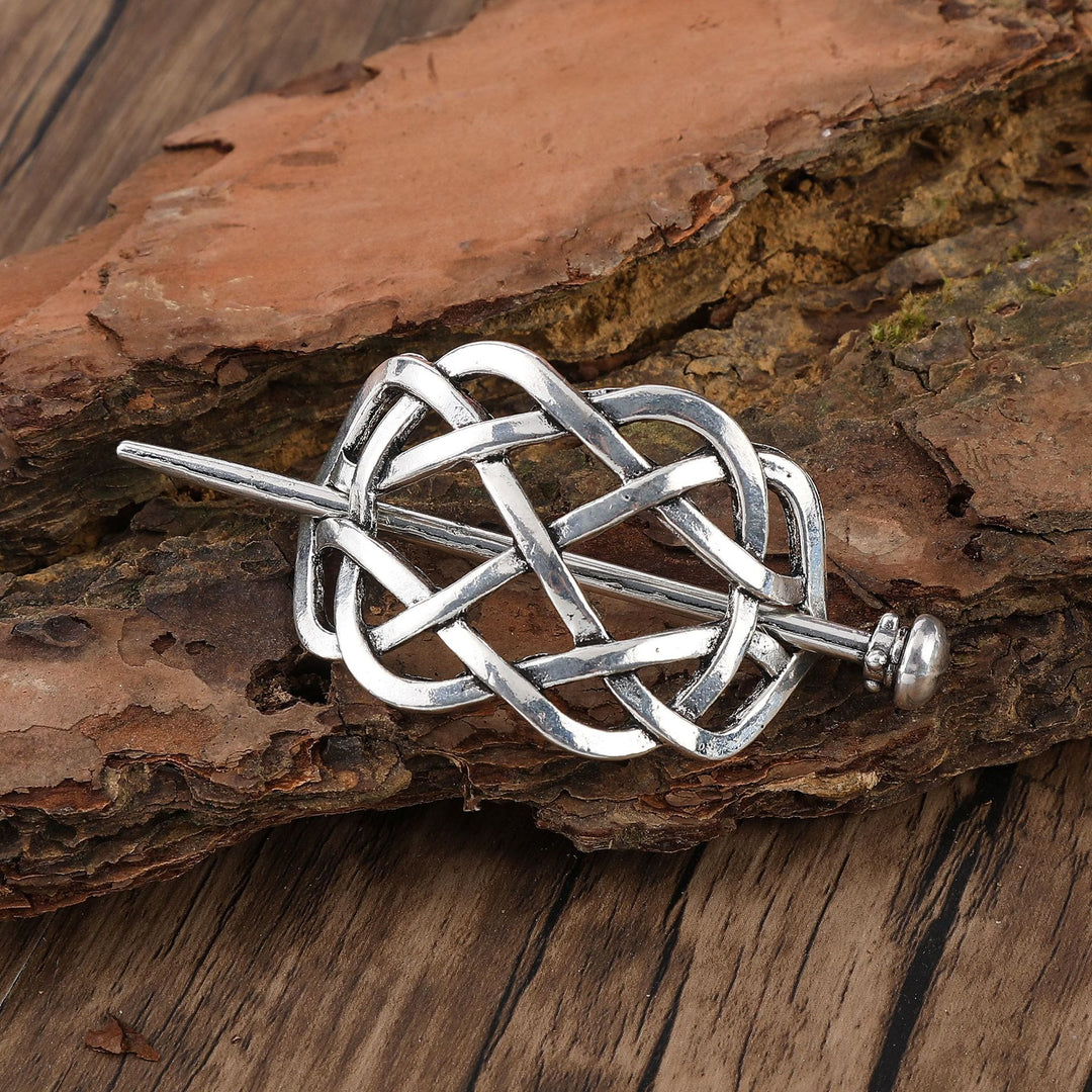 WorldNorse Viking Celtic Weave Hairpin - Runden - image 1