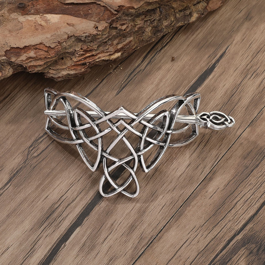 WorldNorse Viking Keltischer Knoten Weave Hairpin - Blume - image 1