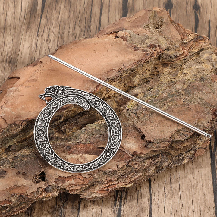 WorldNorse Nordischer Drache Celtic Weave Hairpin - image 1
