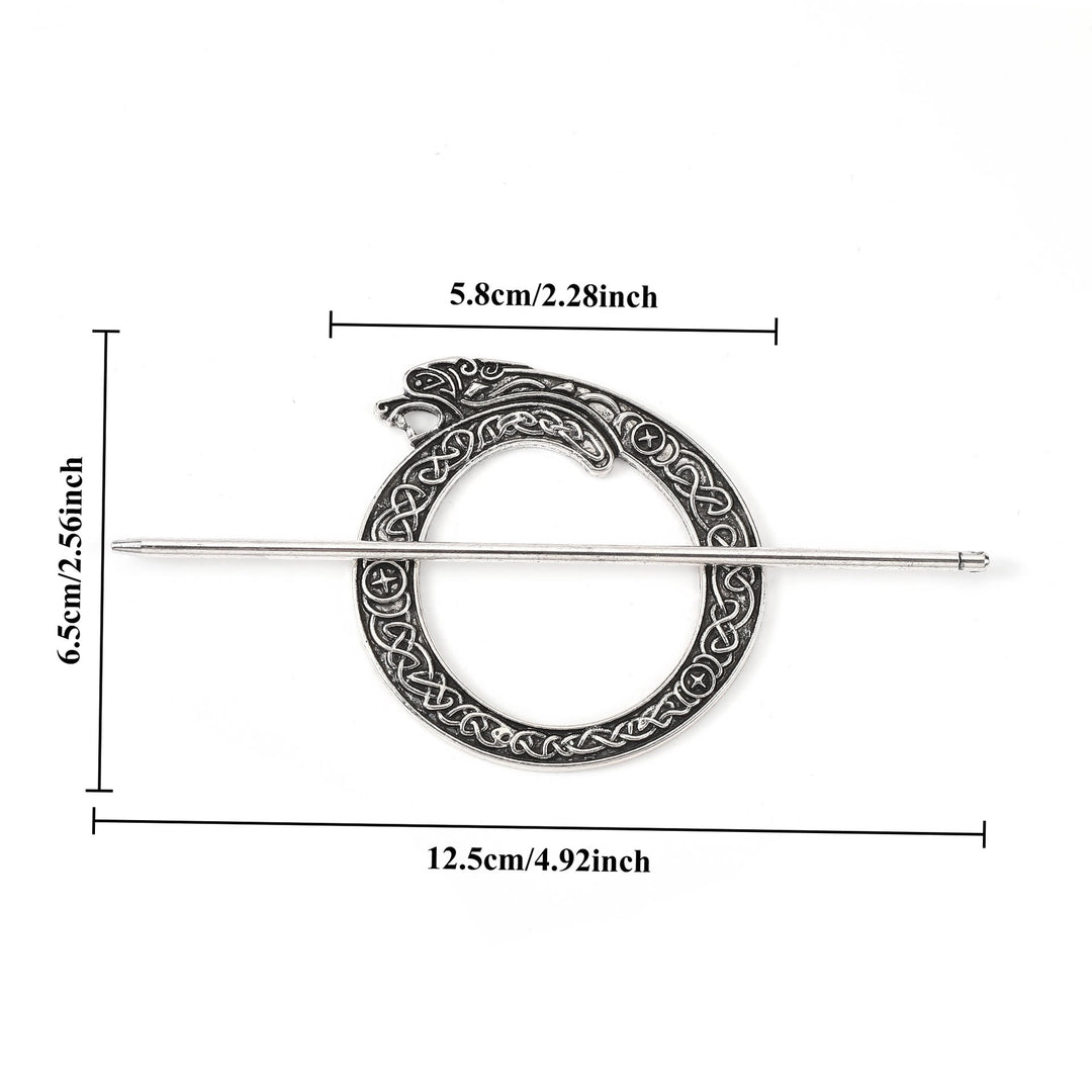 WorldNorse Nordischer Drache Celtic Weave Hairpin - image 3