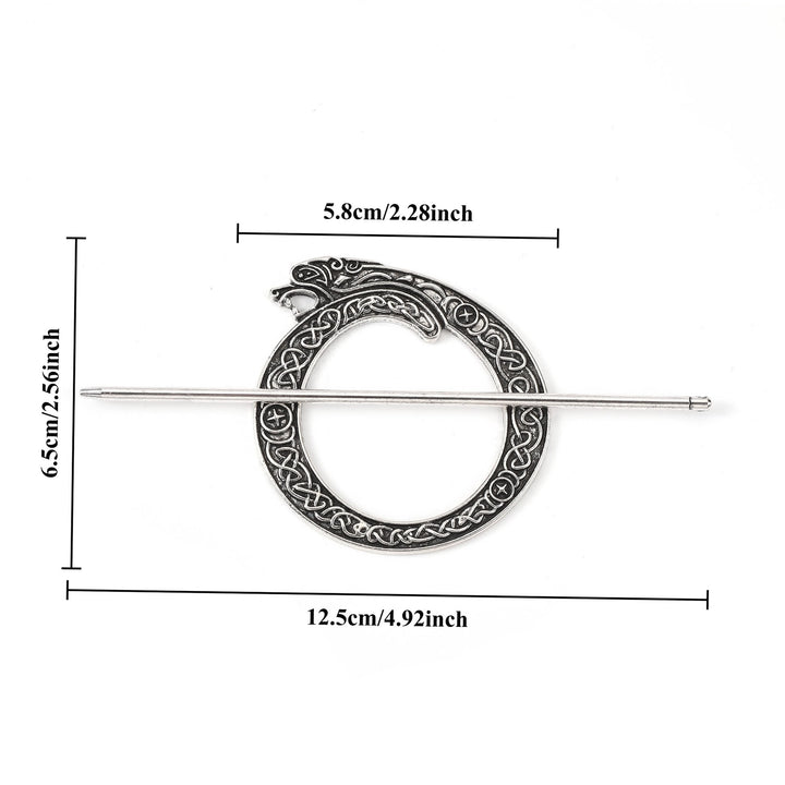 WorldNorse Nordischer Drache Celtic Weave Hairpin - image 3