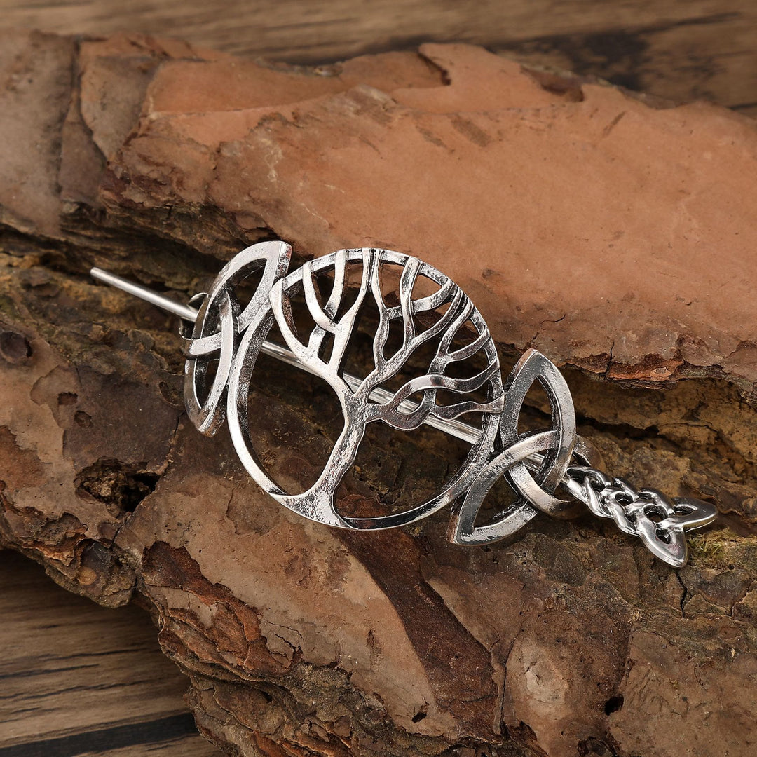 WorldNorse Baum des Lebens Triquetra Haarnadel - Knoten - image 2