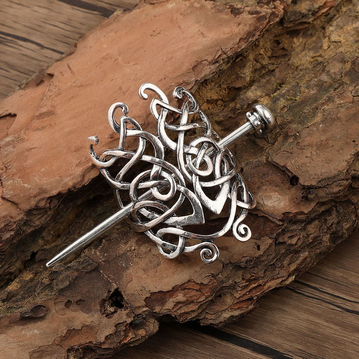 WorldNorse Keltischer Knoten Vine Hairpin - Runden - image 0