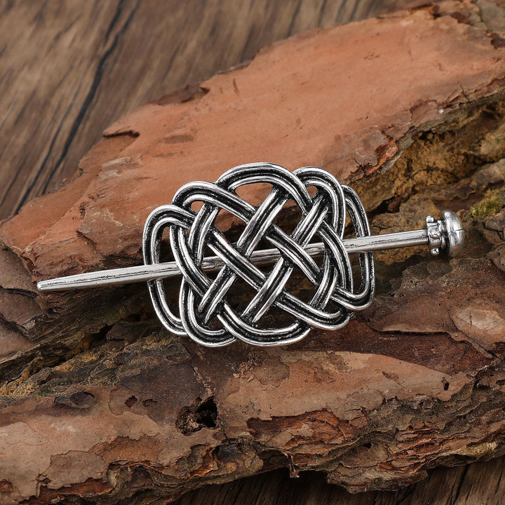 WorldNorse Interlace Keltischer Knoten Weave Hairpin - Runden - image 1