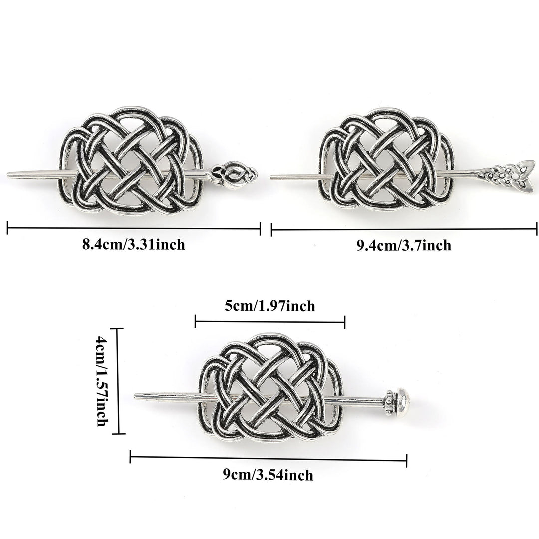 WorldNorse Interlace Keltischer Knoten Weave Hairpin - image 3
