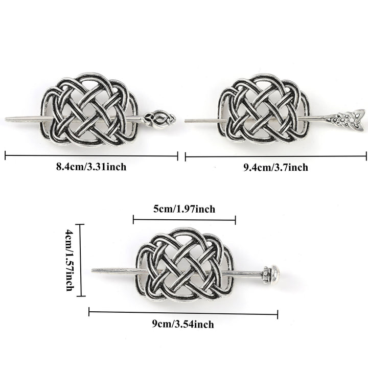 WorldNorse Interlace Keltischer Knoten Weave Hairpin - image 3