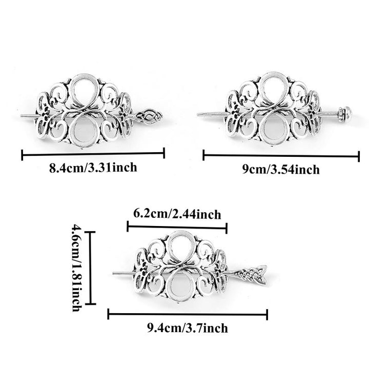 WorldNorse Nordic Floral Scrollwork Hairpin - image 3