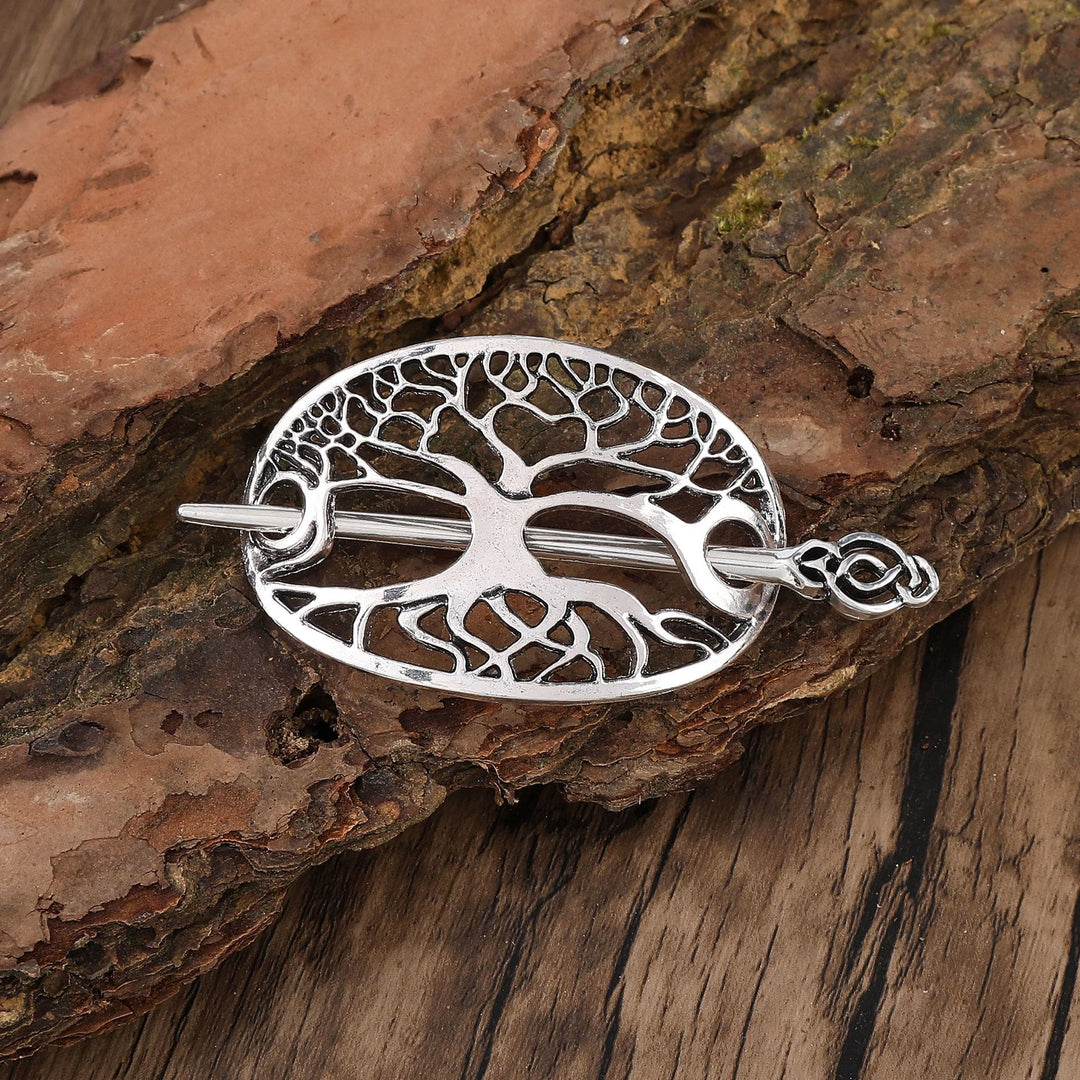 WorldNorse Rooted Yggdrasil Baum des Lebens Haarnadel - Blume - image 0