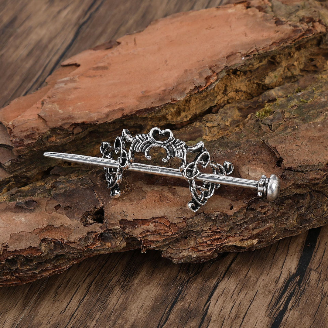 WorldNorse Norse Royal Keltischer Knoten Hairpin - Runden - image 1