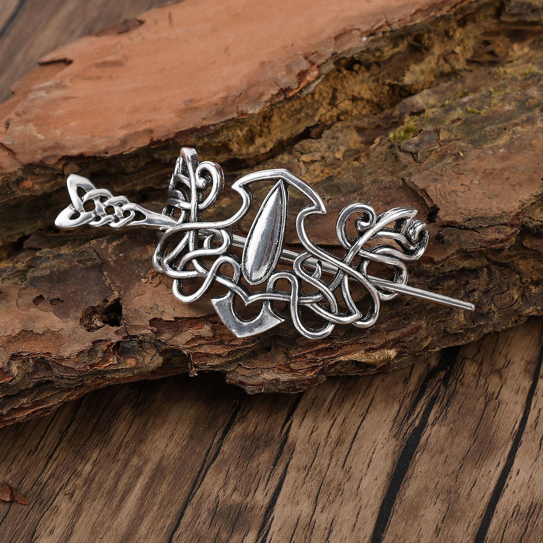 WorldNorse Norse Dewdrop Interlace Hairpin - Knoten - image 2