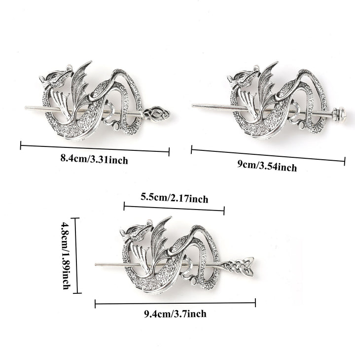WorldNorse Viking Nordischer Drache Knot Hairpin - image 3