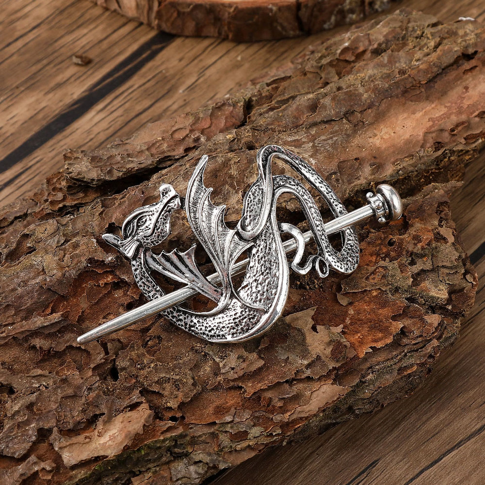 WorldNorse Viking Nordischer Drache Knot Hairpin - Runden - image 1