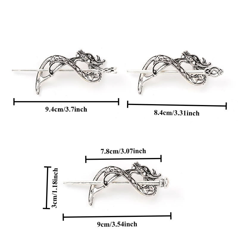 WorldNorse Viking Dragon Head Knot Hairpin - image 3