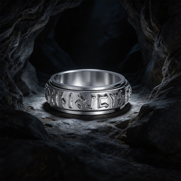 WorldNorse Klassischer nordischer Runen-Drehring - image 14
