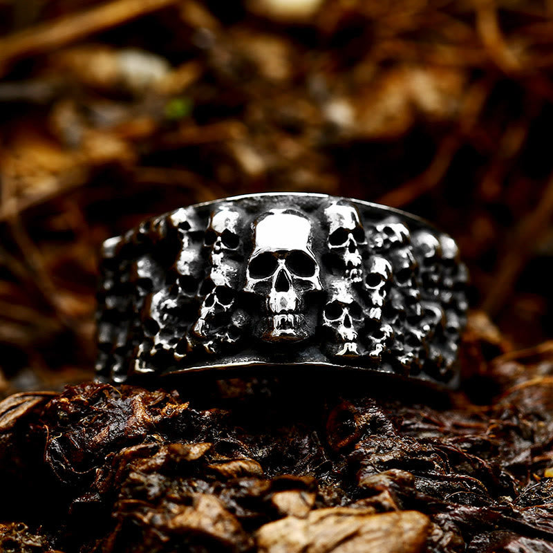 WorldNorse Unterwelt Schädelhorde Ring - image 2