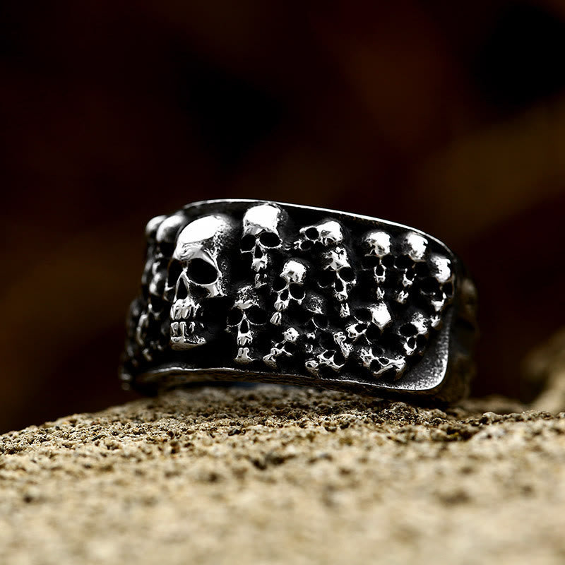 WorldNorse Unterwelt Schädelhorde Ring - image 3