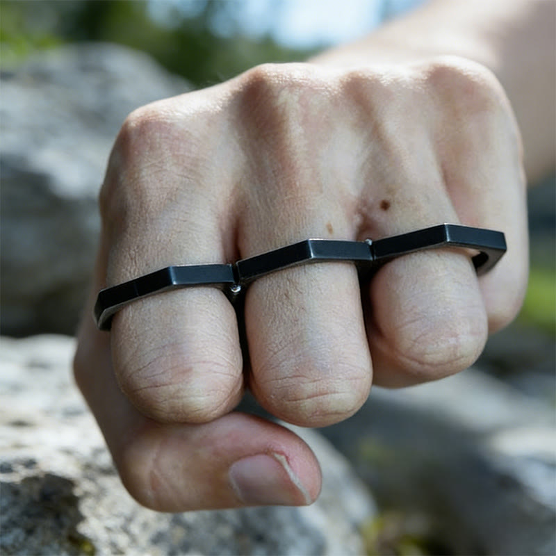 WorldNorse Minimalistischer Sechseck-Bandring - image 6