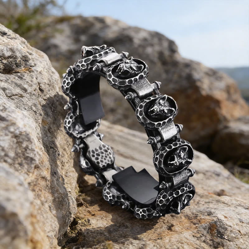 WorldNorse Wolf -Schuppenarmband - Schädel - image 0