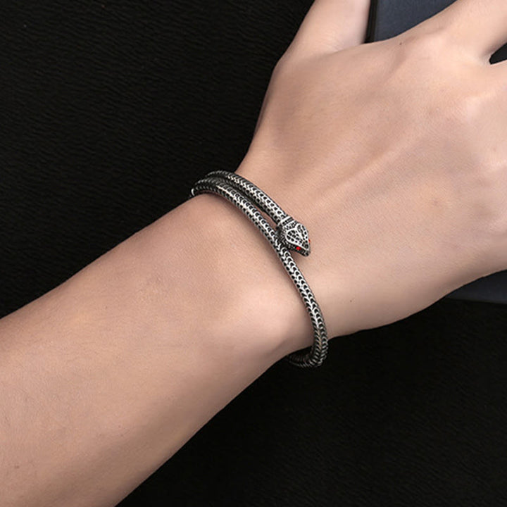 WorldNorse Armband mit nordischer Rotaugen-Schlange - image 1