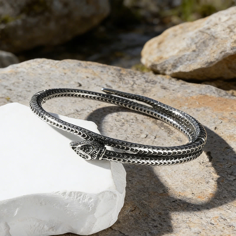 WorldNorse Armband mit nordischer Rotaugen-Schlange - image 6