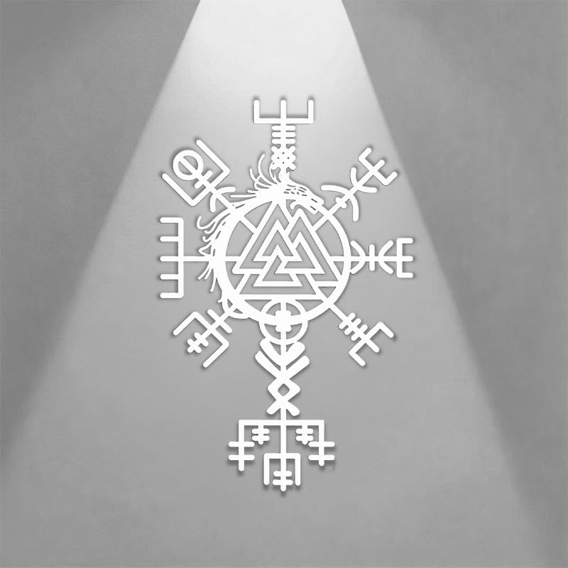 WorldNorse Viking Vegvisir Valknut Jormungandr Metall-Wanddekoration - image 7