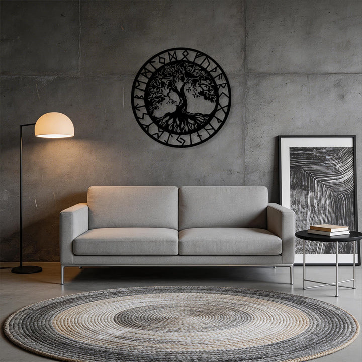 WorldNorse Baum des Lebens Rune Metall Wanddekoration - image 6