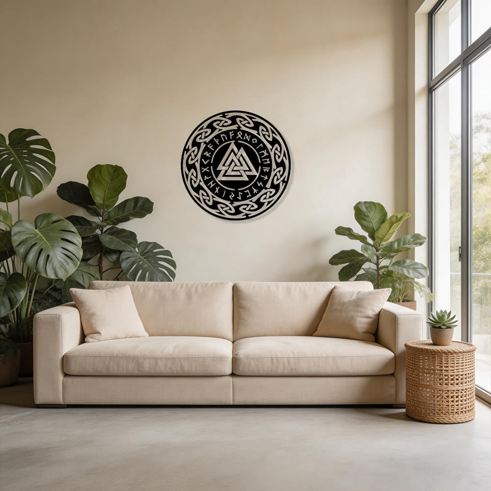 WorldNorse Valknut Keltischer Knoten Rune Metall Wanddekoration - image 5