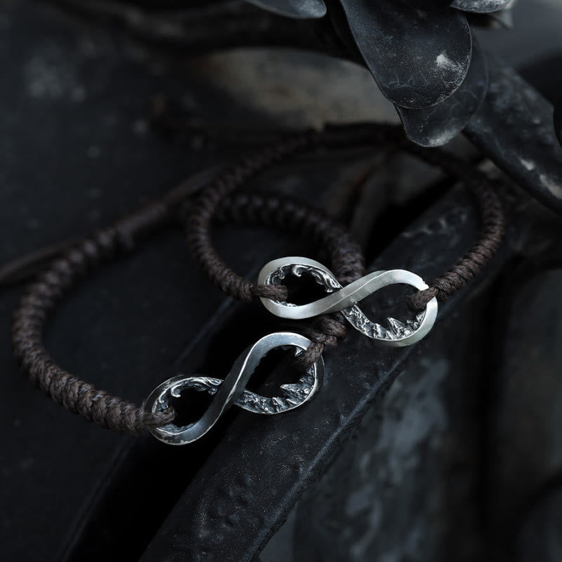 WorldNorse Handgefertigtes Armband aus 999er Silber mit Unendlichkeitsknoten - image 4