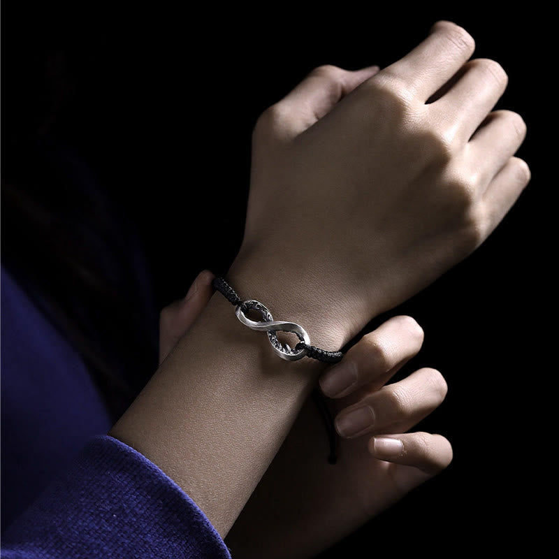 WorldNorse Handgefertigtes Armband aus 999er Silber mit Unendlichkeitsknoten - image 11