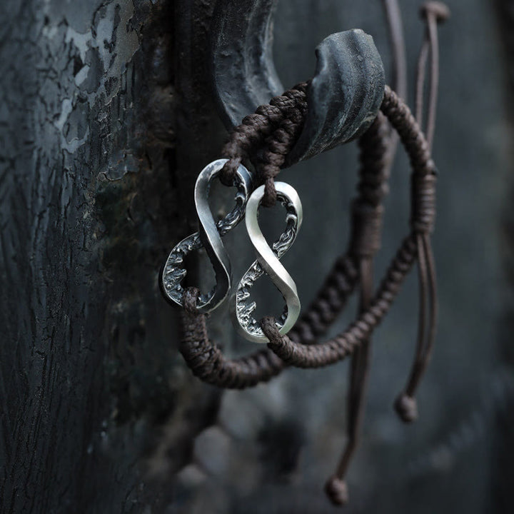 WorldNorse Handgefertigtes Armband aus 999er Silber mit Unendlichkeitsknoten - image 0