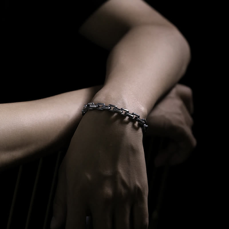 WorldNorse Handgefertigtes Armband aus 925er Silber mit Schmiedegliedern - image 7