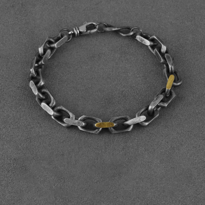 WorldNorse Handgefertigtes Armband aus 925er Silber mit Schmiedegliedern - image 5