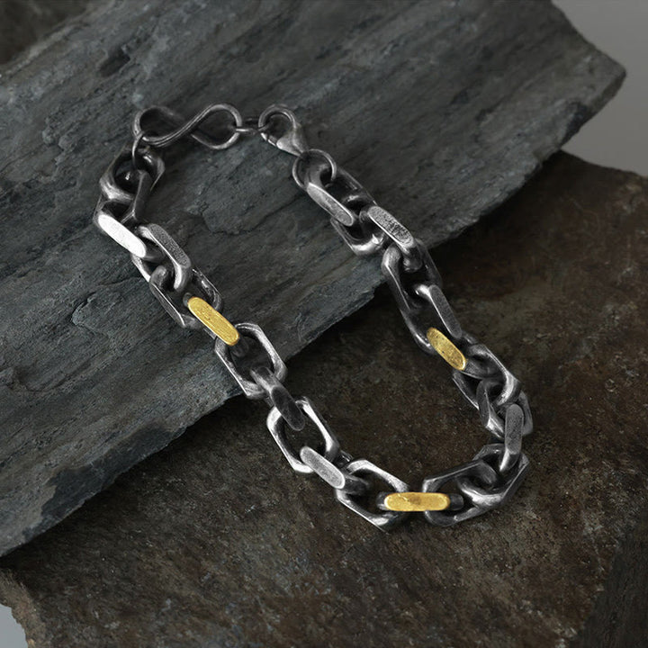 WorldNorse Handgefertigtes Armband aus 925er Silber mit Schmiedegliedern - image 3