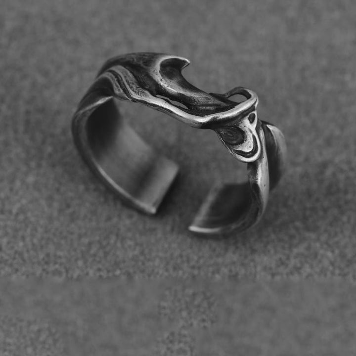 WorldNorse Handgefertigter Ring aus 999er Silber mit Blaze-Textur - image 5