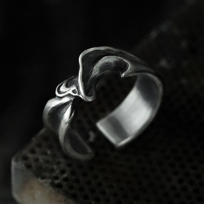 WorldNorse Handgefertigter Ring aus 999er Silber mit Blaze-Textur - image 3