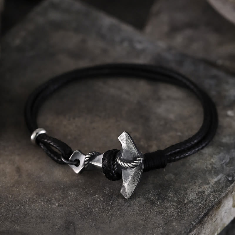 WorldNorse Handgefertigtes Anker-Armband aus 999er Silber - image 3