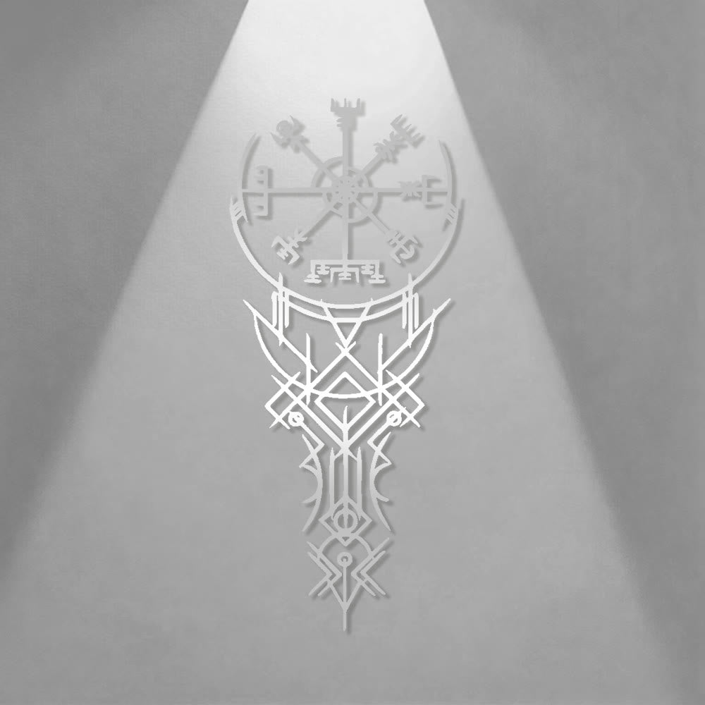 WorldNorse Viking Vegvisir Kompass-Totem Metall-Wanddekoration - image 11