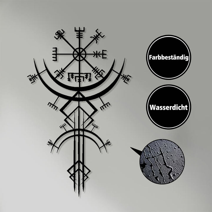 WorldNorse Vegvisir Kompass Speer Metall Wanddekoration - image 3