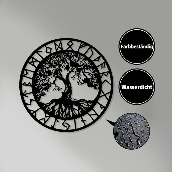 WorldNorse Baum des Lebens Rune Metall Wanddekoration - image 3