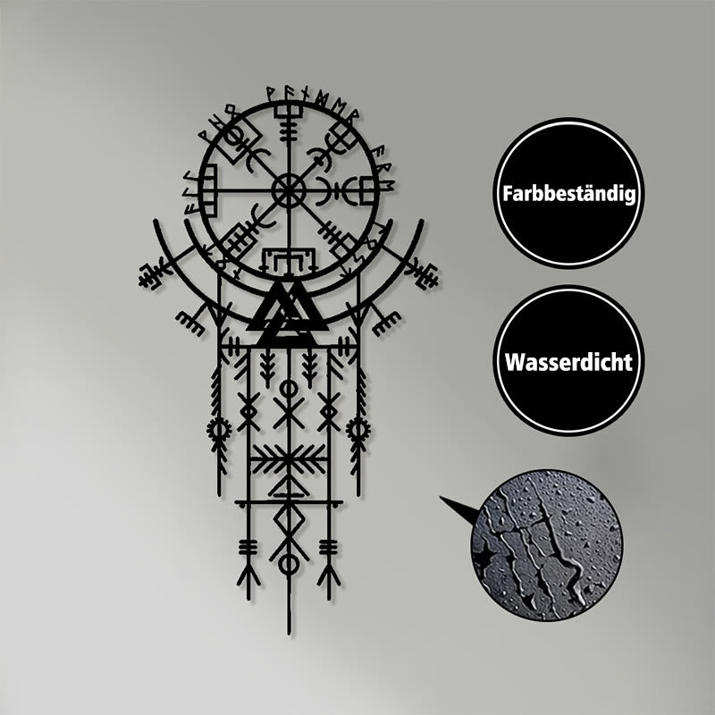 WorldNorse Nordischer Rune Valknut Talisman Metall-Wanddekoration - image 3