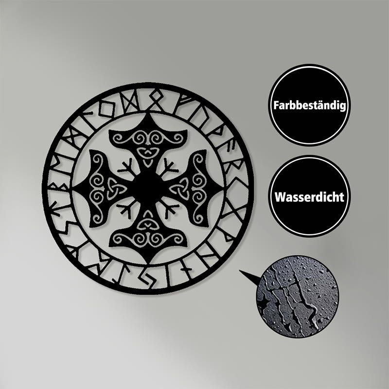 WorldNorse Triquetra Knoten Kreuz Rune Metall Wanddeko - image 3