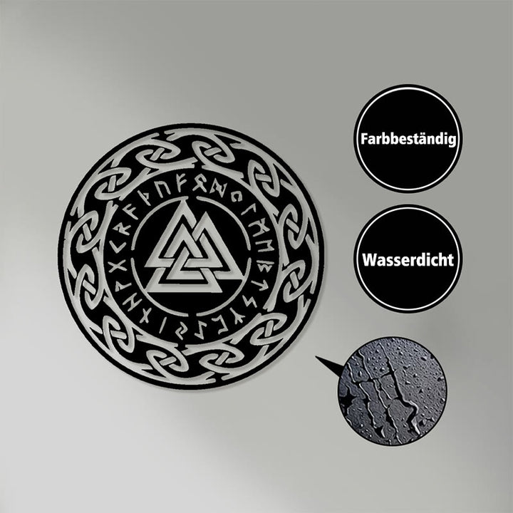 WorldNorse Valknut Keltischer Knoten Rune Metall Wanddekoration - image 3