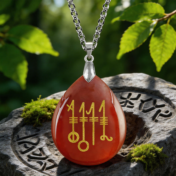 WorldNorse Svefnthorn Schlafschutz Kristallkette - Roter Achat - image 7