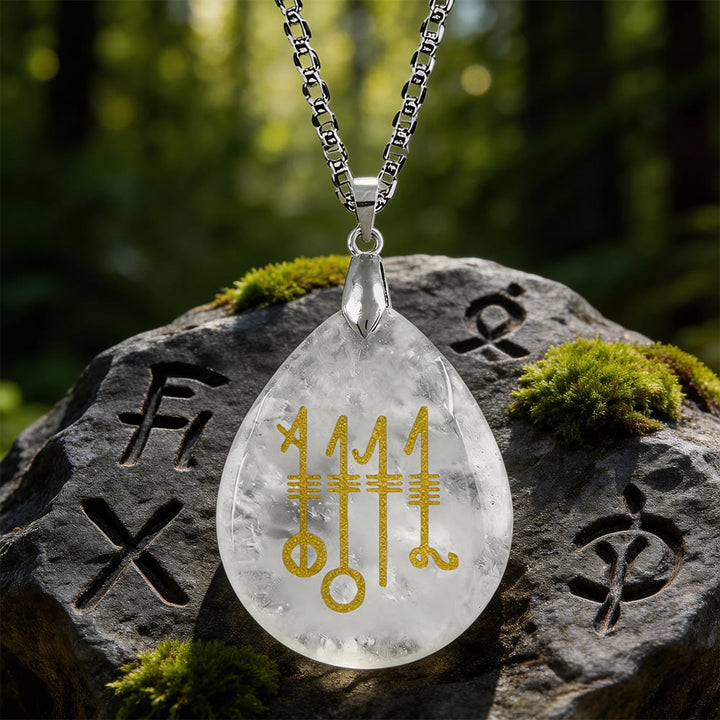 WorldNorse Svefnthorn Schlafschutz Kristallkette - Klarer Quarz - image 10