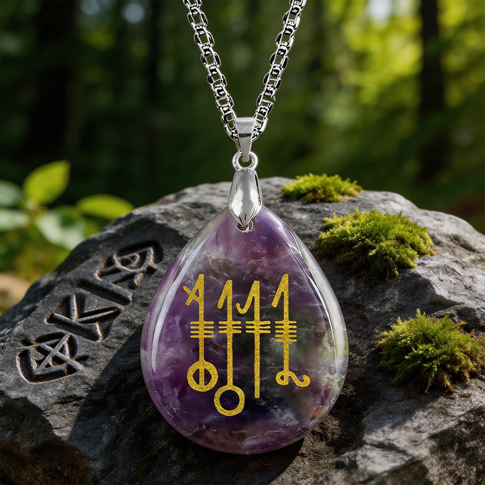 WorldNorse Svefnthorn Schlafschutz Kristallkette - Amethyst - image 5