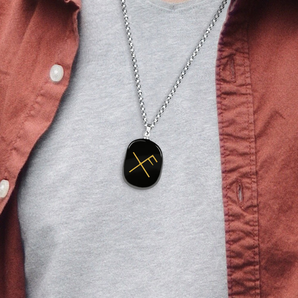 WorldNorse Gibo Auja Rune -Kristallkette - image 1