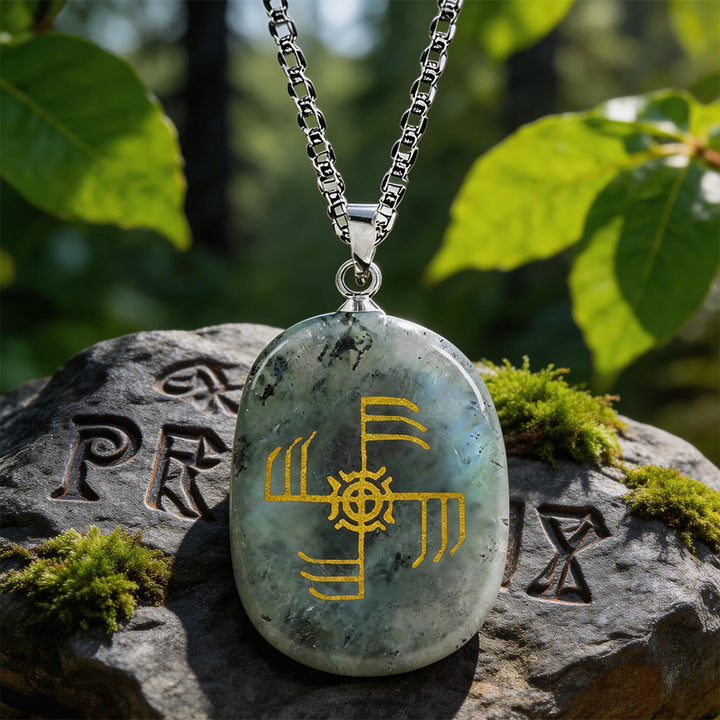 WorldNorse Ginfaxi Kriegerstärke Kristallkette - Labradorit - image 15