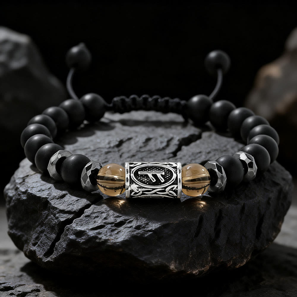 WorldNorse Viking Runen Stärke Kristallperlenarmband - Rauchquarz - image 11